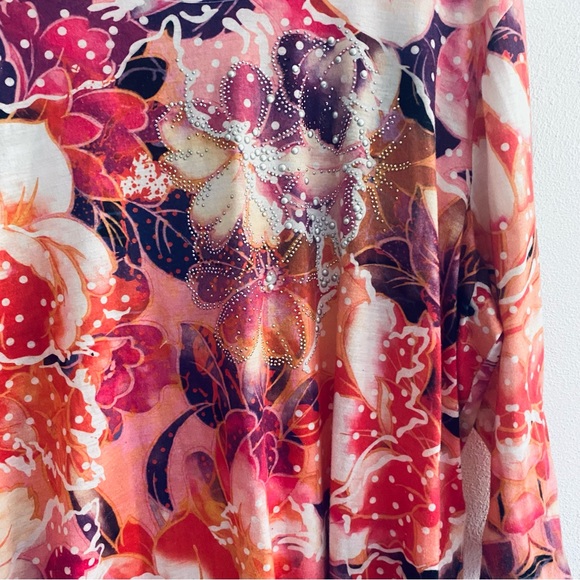 CJ Banks floral blouse - Picture 5 of 7